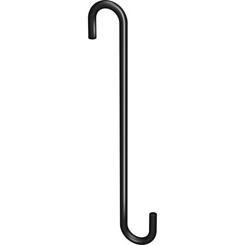 Modern S Hook, Black, 50-Lb. Load, 8 In.