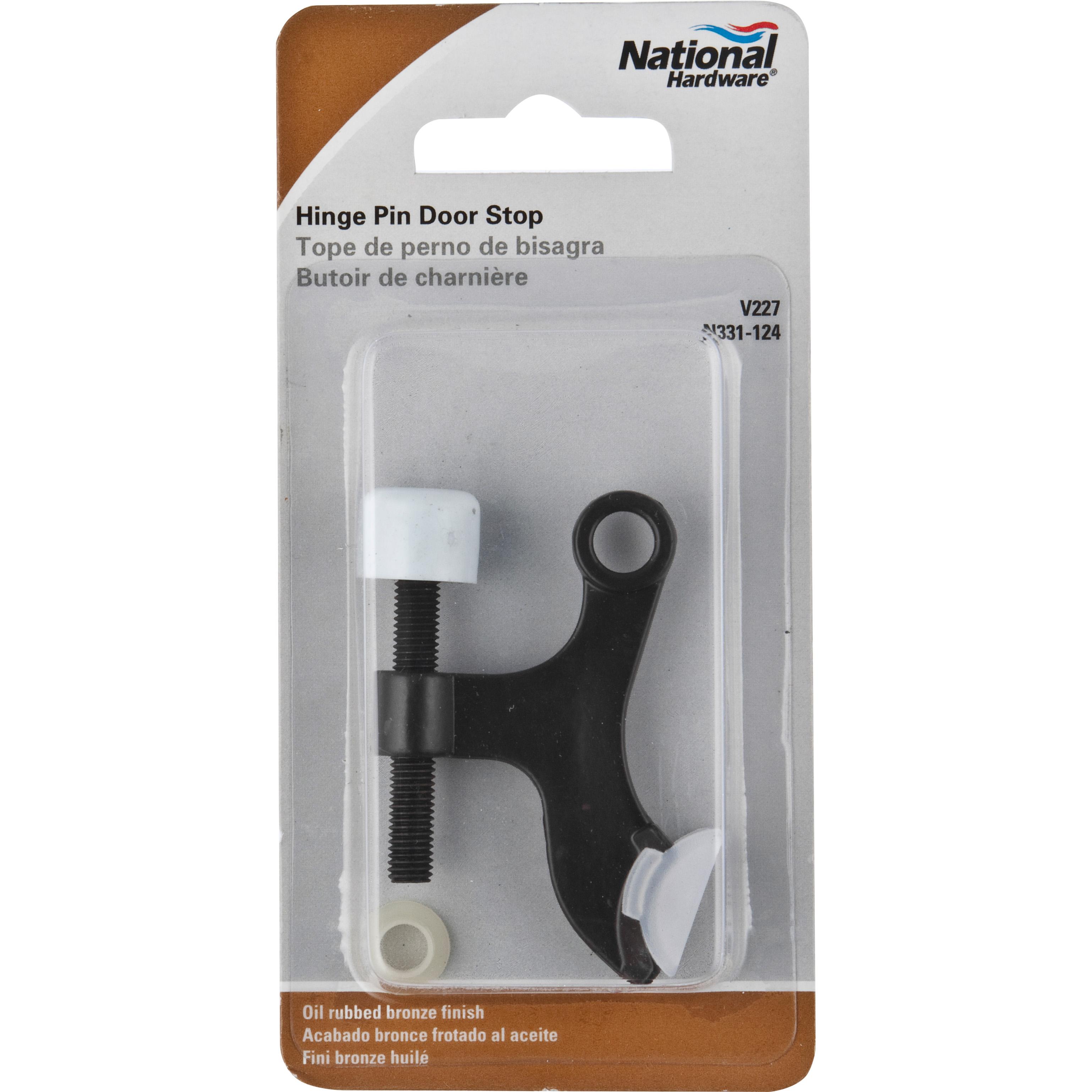 National Hardware N331-124 V227 Hinge Pin Door Stop - Oil-Rubbed Bronze