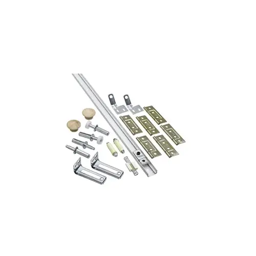 391D 60" Folding Door Hardware Set White Finish - pack of 5