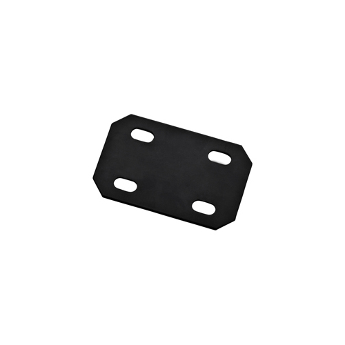 1184BC 4-3/4" x 3" x 1/8" Square Plate - Black