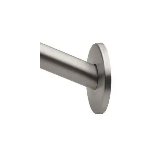 Low Profile 5' Curved Shower Rod Brushed Nickel Finish