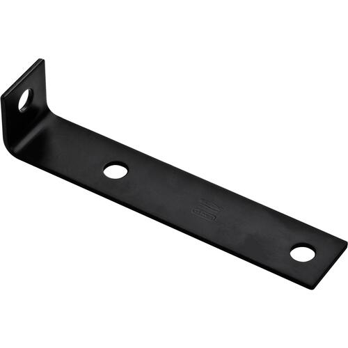 1152BC 7-1/2" x 1.6" x 1.5" x 1/8" Offset Corner Brace - Black