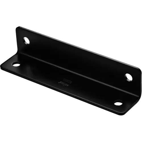 Catalog 1212BC 1.6 In. x 7 In. Black Heavy Duty Wide Corner Brace