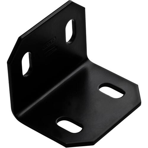 1217BC 3" x 2.4" x 1/8" Square Corner Brace - Black