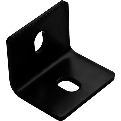 1154BC 2.4" x 3" x 3/16" Square Corner Brace - Black