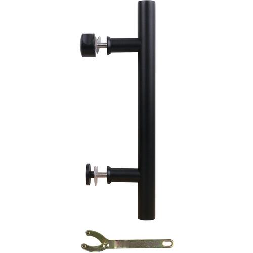 Madison Sliding Door Bar Pull, Contemporary, Matte Black, 12 In.