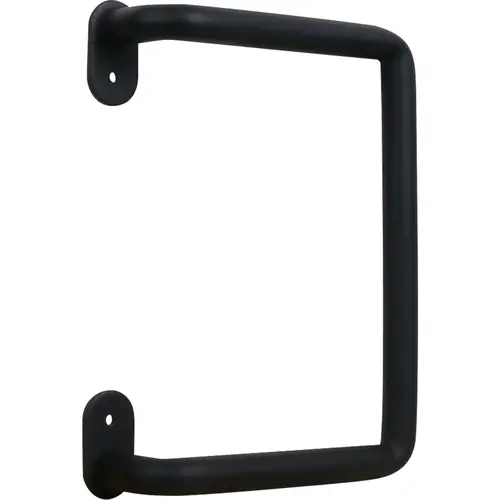 Troy Bar Sliding Door Bar Pull, Modern, Matte Black, 8 In.