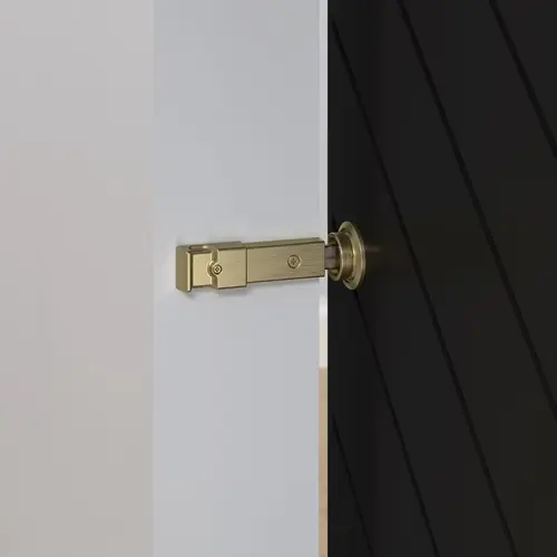 V1045 Barn Door Privacy Lock - Brushed Gold