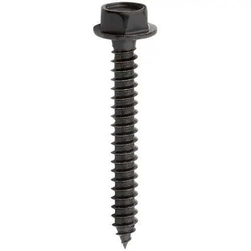 V1864 #10 x 1-1/2" Hex Head Screw - pack of 16 - Black