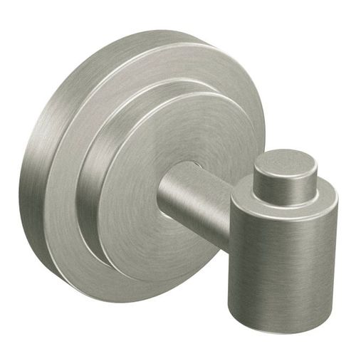 Iso Single Robe Hook Brushed Nickel Finish