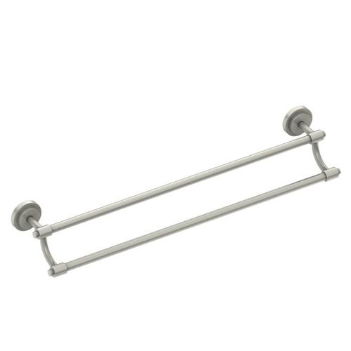 Iso 24" Double Towel Bar Brushed Nickel Finish