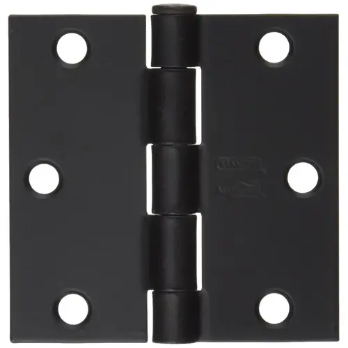 Door Hinge, Interior, Square-Edge, Oil-Rubbed Bronze, 3 In.