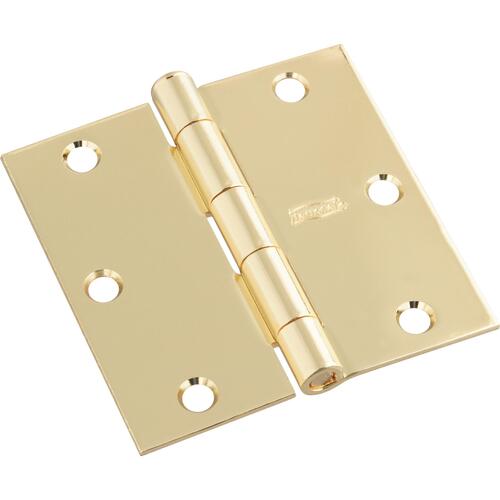 SPB512 3" SQR Hinge - Polished Brass