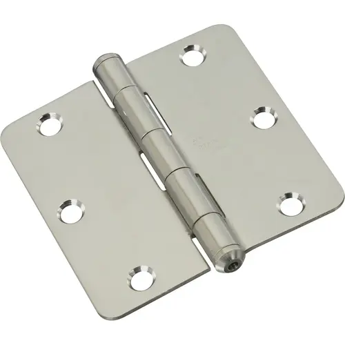 514RC 3-1/2" 1/4R Door Hinge - Stainless Steel