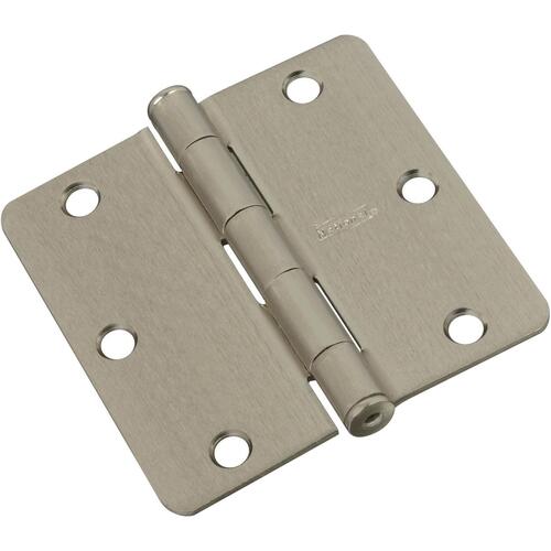 Door Hinge 3-1/2" L Satin Nickel Satin Nickel - pack of 15