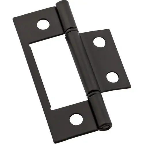 National Hardware N830-434 Surface-Mounted Hinge 3" L Oil Rubbed Bronze Oil Rubbed Bronze Pair