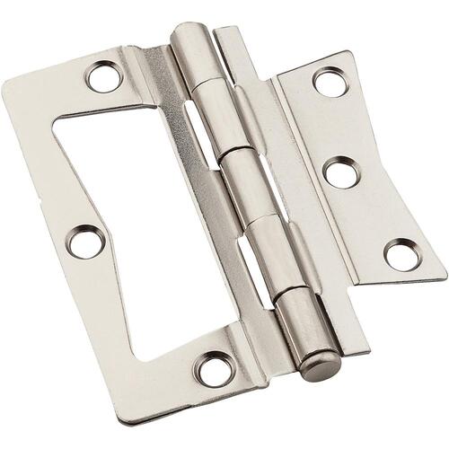 V535 3-1/2" Surface Hinge - Pair - Satin Nickel - 2 per pack x5 packs