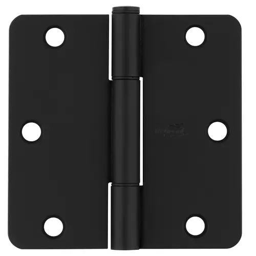 525 3-1/2" 1/4R Squeak Guard Hinge - pack of 3 - Matte Black