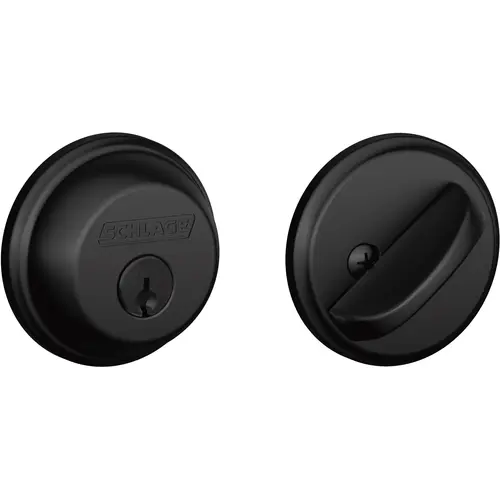 B60NG622 1-Cyl Deadbolt K4 - Matte Black