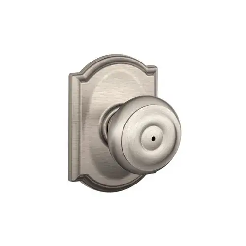 F40GEO619CAM 16-080 10-027 Georgian / Camelot Privacy - Satin Nickel