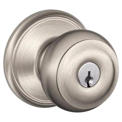 F51AGEO619 16-211 10-063 K4 Georgian Entry - Satin Nickel