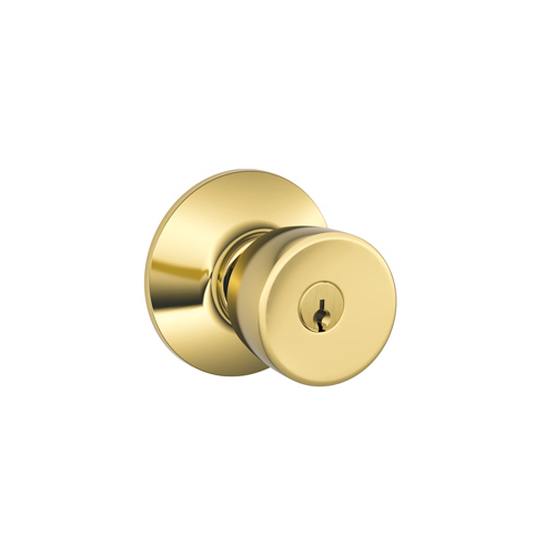 Entry Lockset Bell Bright Brass 1-3/4" Bright Brass