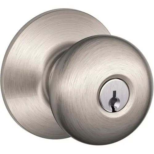 F51APLY619 16-211 10-063 K4 Plymouth Entry - Satin Nickel