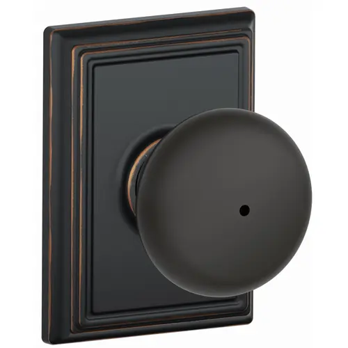 F40PLY716ADD 16-080 10-027 Plymouth / Addison Privacy - Aged Bronze