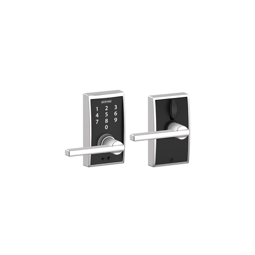 FE695CEN625LAT 16-086 10-027 Latitude / Century Touch Keyless Lever - Polished Chrome