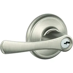 Schlage Avila Satin Nickel Entry Lever Grade 2 1-3/4 in. Schlage Avila Satin Nickel Entry Lever Grade 2 1-3/4 in.