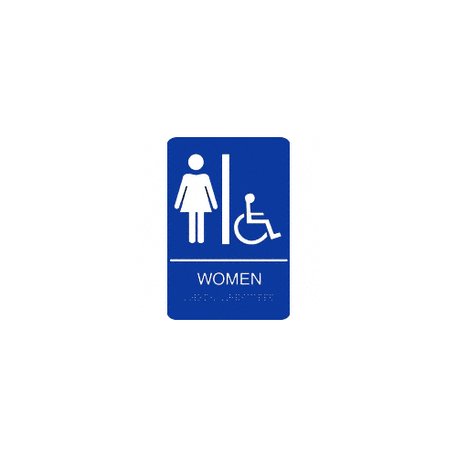6" x 9" ADA Women's Restroom Sign