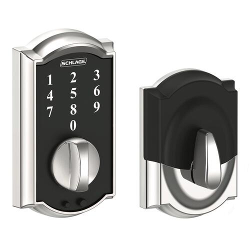 Schlage Residential BE375 CAM 625 BE375CAM625 12-321 10-116 Camelot Touch Keyless Deadbolt - Polished Chrome