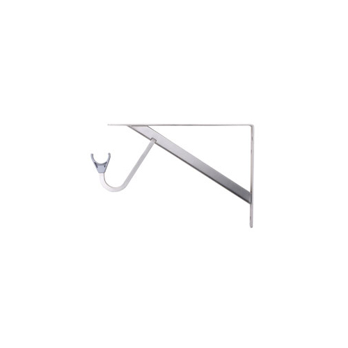 RP-0495-BN Heavy-Duty Shelf and Rod Bracket - Brushed Nickel