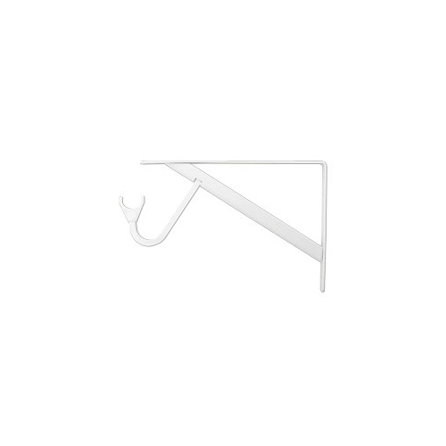 RP-0495-WT Heavy-Duty Shelf and Rod Bracket - White