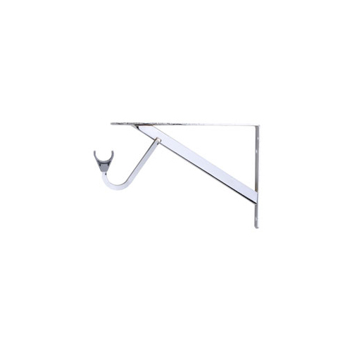 Knape & Vogt RP-0495-CH RP-0495-CH Heavy-Duty Shelf and Rod Bracket - Polished Chrome