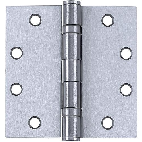 Tell HG100316 HG100316 4-1/2" SQR Ball-Bearing Hinge NRP - Satin Stainless Steel