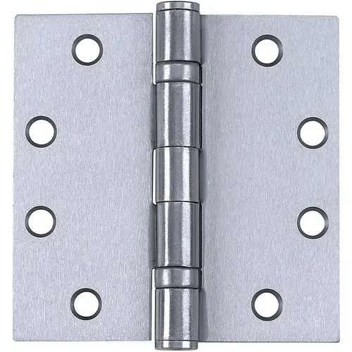 Tell HG100316 HG100316 4-1/2" SQR Ball-Bearing Hinge NRP - Satin Stainless Steel
