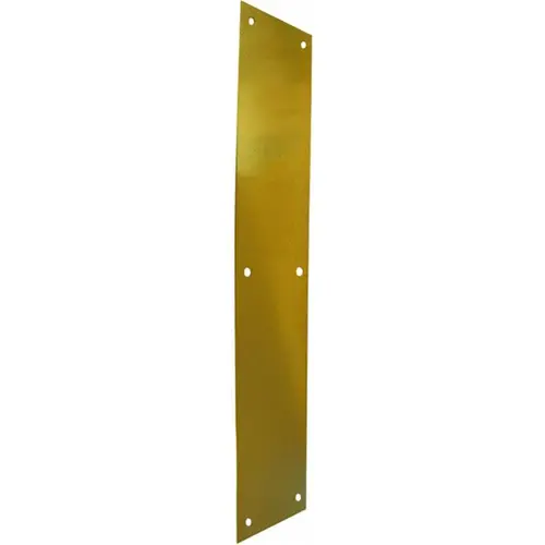 P35153 3-1/2" x 15" Push Plate - Polished Brass