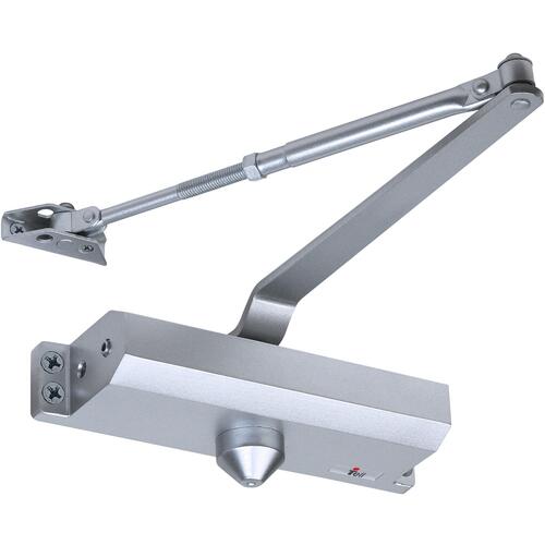 Tell DC100005 12541 BC PA AL Adjustable 1-4 Door Closer - Aluminum