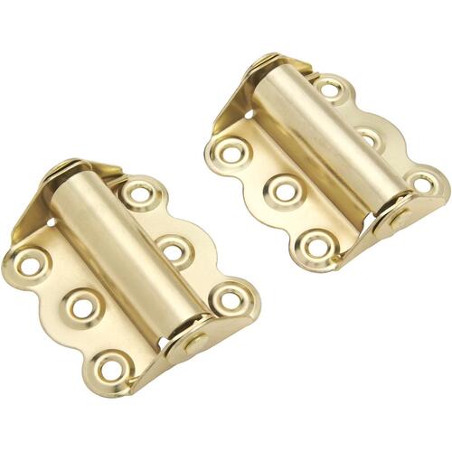 V221BR 2-3/4" Self-Closing Hinge - pack of 2 - Polished Brass