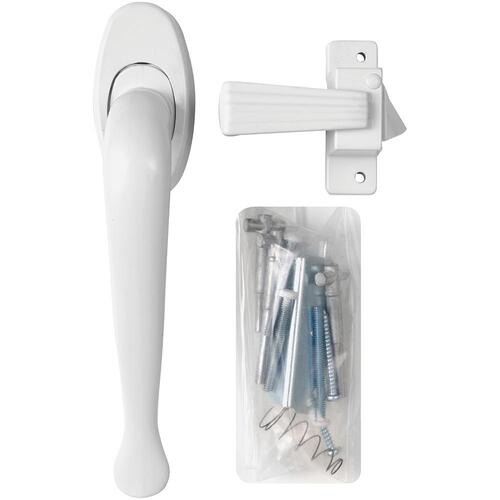 VIL333WH Villa Pull Handle Latch - White