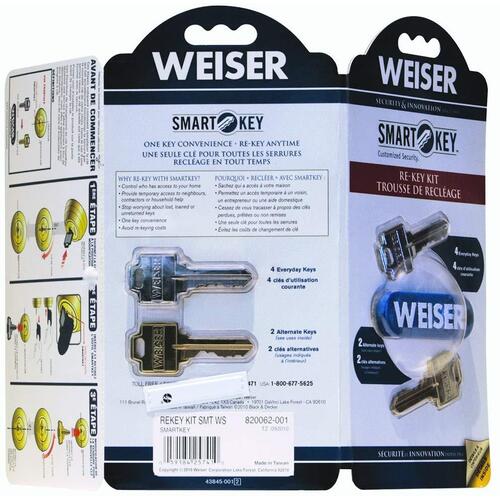 820062-001 Weiser SMT SmartKey CP Rekeying Kit - Carded