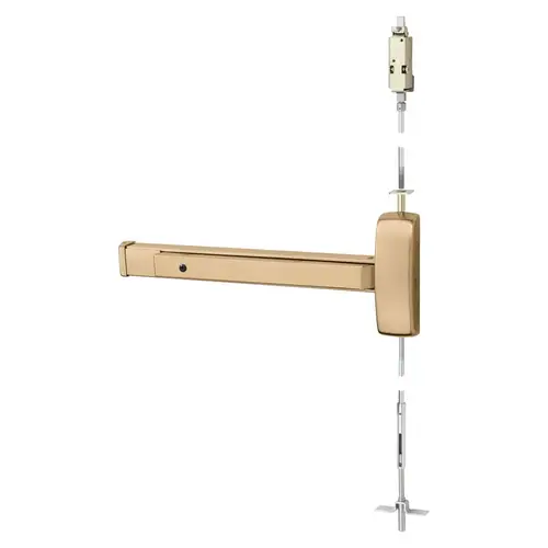 Concealed Vertical Rod Exit Device Bright Bronze Clear Coated