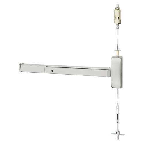 Concealed Vertical Rod Exit Device Satin Stainless Steel