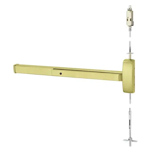 Exit Device Satin Brass