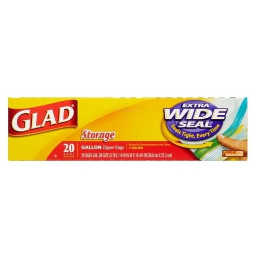 Glad Storage Reclosable Bag - Gallon pack of 240