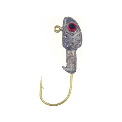 Jighead Crappie Fishing Lure 1/8-oz #2-Hook Lead/Red Eye