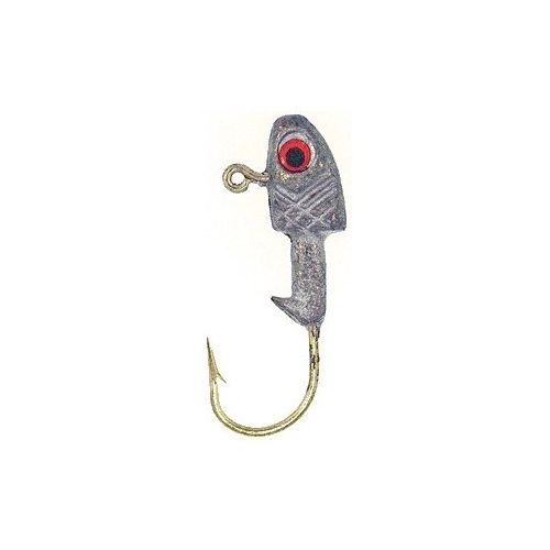 Bass Assassin Lures Inc CJA45001 Jighead Crappie Fishing Lure 1/16-oz #2-Hook Lead/Red Eye