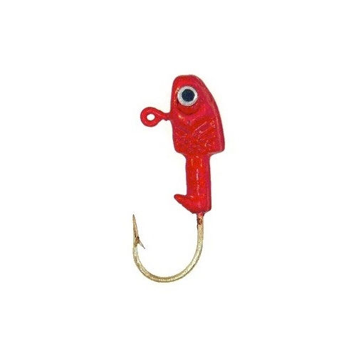 Bass Assassin Lures Inc CJA45002 Jighead Crappie Fishing Lure 1/16-oz #2-Hook Red