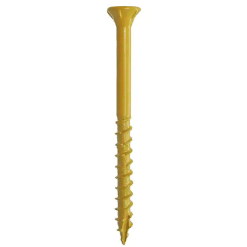 Deck Screw - Exterior 2-1/2" 9-Gauge Star-T25 Coarse-Thread Epoxy Coated Tan 25-lbs